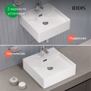 Раковина IDDIS Билд (Bild) BILWS42i27 42 см белый