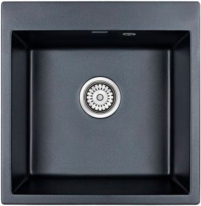 Мойка кухонная Paulmark Kante PM105152-BLM чёрный металлик