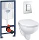 Комплект инсталляции Grohe Solido 39586000 с подвесным унитазом Bau и сиденьем