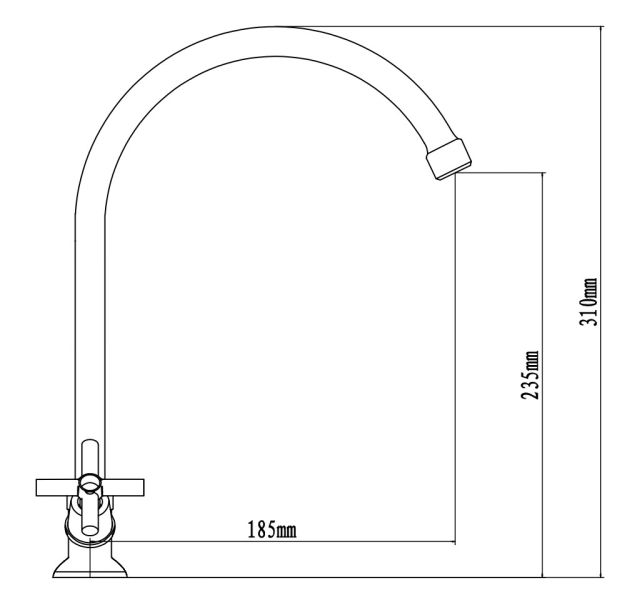 Смеситель для кухни ESKO Cancun CN 519 хром Смеситель для кухни ESKO Cancun CN 519 хром