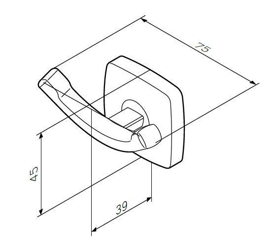 Крючок Am.pm Gem A9035600 Крючок Am.pm Gem A9035600