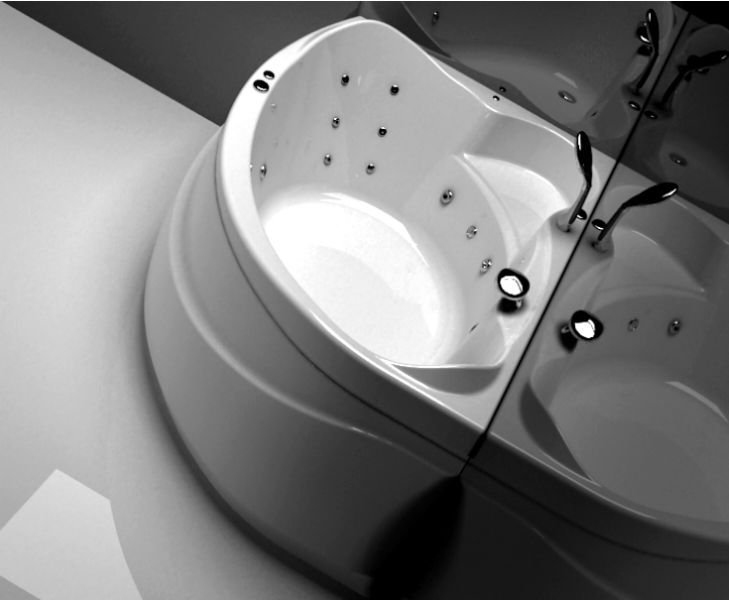 Акриловая ванна Aquanet Jamaica 160x100 L левая