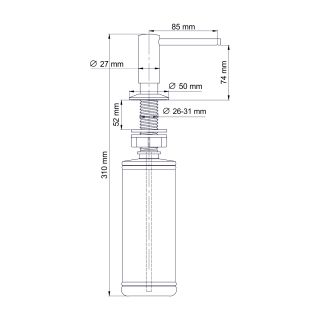 Дозатор WasserKRAFT K-75996 белый матовый