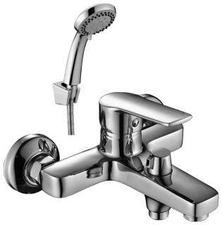Смеситель для ванны Decoroom с ручным душем хром DR38036 Смеситель для ванны Decoroom с ручным душем хром DR38036