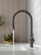 Смеситель для кухни AQUAme Cucina AQM9901GM с выдвижным изливом графит матовый