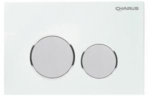 Клавиша смыва Charus Bagliore FP.330.WHITE.10 белый, стекло
