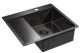 Мойка кухонная Paulmark Alster PM825951-GMR правая воронёная сталь Мойка кухонная Paulmark Alster PM825951-GMR правая воронёная сталь