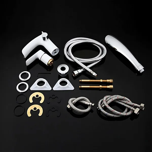 Смеситель на борт ванны Gappo G1148-8 белый/хором