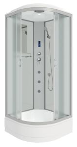 Душевая кабина Niagara NG-3301-14F с гидромассажем 90x90см серебро/матовое