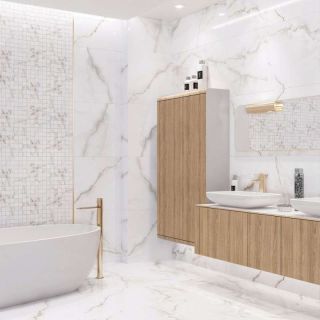 Керамогранит Absolut Gres Onyx White AB 1006G Gloss 60x60 см