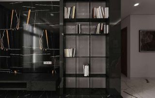 Керамогранит Absolut Gres Lambert Black AB 1058HG Gloss 120x60 см