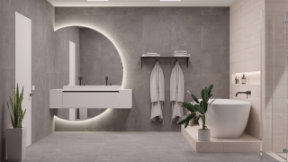 Керамогранит Absolut Gres Cemento Dark AB 1221M Matt 120x60 см
