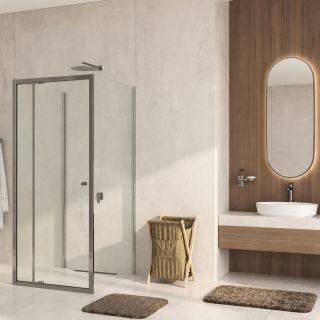 Душевой уголок WasserKRAFT Aula 11P43 90x90 см профиль хром стекло прозрачное