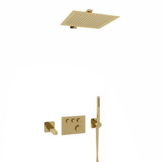 Душевой комплект WasserKRAFT Sauer Thermo A7158.183.261.280.197.281.187 T с термостатом золото