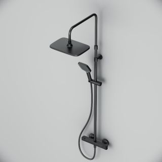 Душевая стойка с термостатом Am.Pm Func F078F422 чёрный