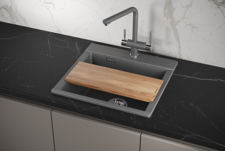 Мойка кухонная Granula 5201, ГРАФИТ