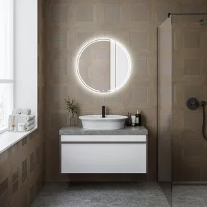 Зеркало с подсветкой Kerama Marazzi Mio MIO.mi.80D\WHT с диммером 80 см белый
