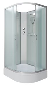 Душевая кабина Niagara NG-33974-14LBK 90x70см серебро/матовое