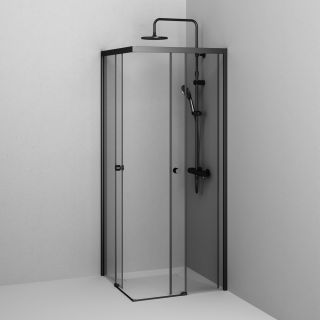 Душевой уголок Am.Pm X-joy W94G-403-8080-BТ1К 80x80 см без поддона чёрный матовый Душевой уголок Am.Pm X-joy W94G-403-8080-BТ1К 80x80 см без поддона чёрный матовый