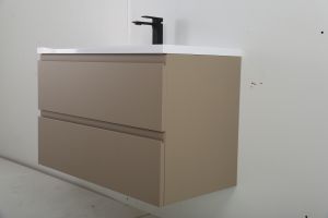 Подвесная тумба под раковину Art&Max Bianchi 90см капучино матовый AM-Bianchi-900-2C-SO-CM