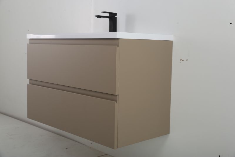 Подвесная тумба под раковину Art&Max Bianchi 90см капучино матовый AM-Bianchi-900-2C-SO-CM Подвесная тумба под раковину Art&Max Bianchi 90см капучино матовый AM-Bianchi-900-2C-SO-CM