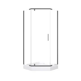 Душевой уголок Triton Дека -Графит Щ0000073925 90x90 см профиль графит стекло прозрачное