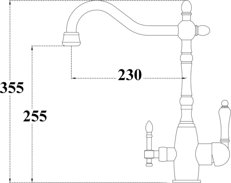 Смеситель для кухни ZORG Sanitary ZR 312 YF-33