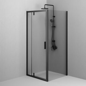 Душевой уголок Am.Pm Gem W90G-404-9090-BT 90x90 см без поддона чёрный матовый