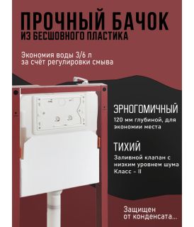 Инсталляция для подвесного унитаза Agger ACC500