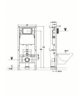 Инсталляция для подвесного унитаза Agger ACC500
