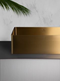 Раковина AltroBagno Accordo 001009 OrSp из нержавеющей стали золото матовое  Раковина AltroBagno Accordo 001009 OrSp из нержавеющей стали золото матовое