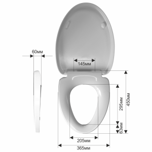 Сиденье для унитаза Melana 2113S с микролифтом