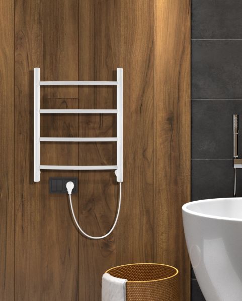 Полотенцесушитель электрический Indigo Line LСLE50-40WMR 50x40 см белый матовый