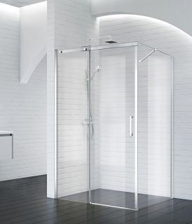 Боковая панель BelBagno ACQUA-100-FIX-C-Cr серебристый