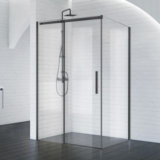 Душевой уголок BelBagno ACQUA-AH-1-130/90-C-NERO Душевой уголок BelBagno ACQUA-AH-1-130/90-C-NERO