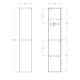 Шкаф подвесной BELBAGNO ACQUA-1600-2A-SC