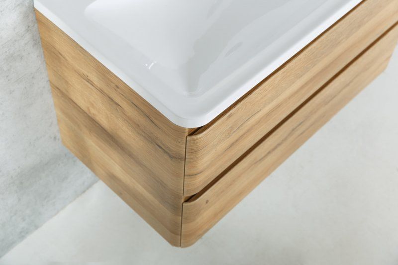 Тумба под раковину BelBagno подвесная 80x50см Rovere Rustico ACQUA-800-2C-SO-RR