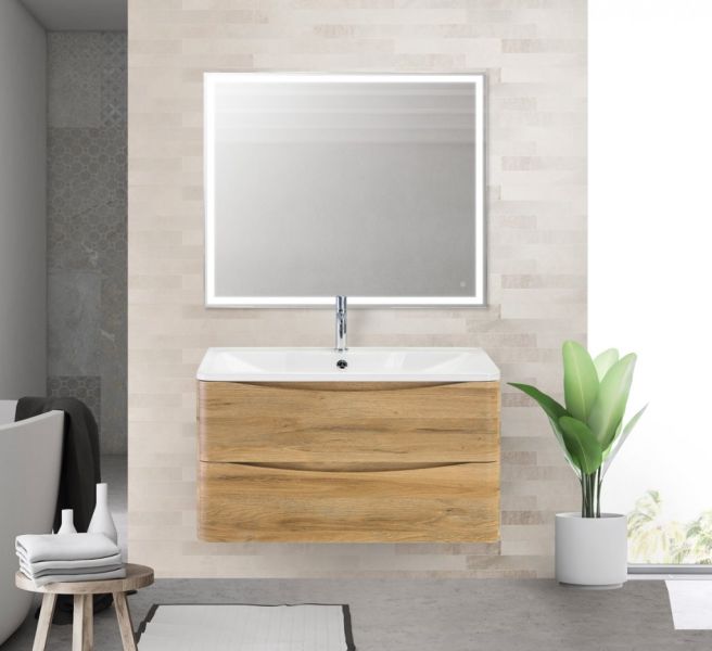 Тумба под раковину BelBagno подвесная 90x50см Rovere Rustico ACQUA-900-2C-SO-RR