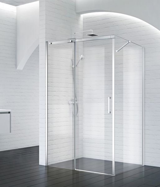Душевой уголок BelBagno прямоугольный хром ACQUA-AH-1-140/100-C-Cr