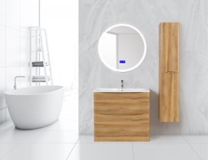 Тумба под раковину BelBagno напольная 100x85см Bianco Lucido ACQUA-1000-2C-PIA-BL