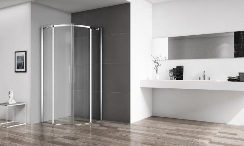 Душевой уголок BelBagno четверть круга хром ACQUA-R-2-100-C-Cr Душевой уголок BelBagno четверть круга хром ACQUA-R-2-100-C-Cr