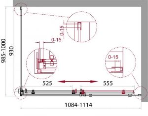 Душевой уголок BelBagno ACQUA-AH-1-120/90-C-NERO