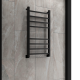 Полотенцесушитель водяной Indigo Aletto LALWPF80-50BR 80x50 см чёрный муар