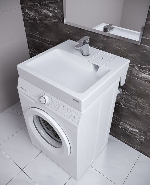 Раковина над стиральной машиной Paulmark Welt PM730431 60x60см белый