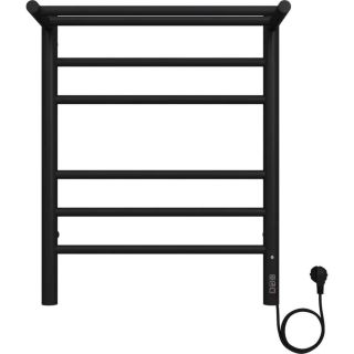 Полотенцесушитель электрический Terminus Аврора 4670078556912 с полкой П6 45х60 см чёрный муар