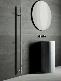 Полотенцесушитель электрический AQUAme AQM3151BN 20x170 см никель брашированный