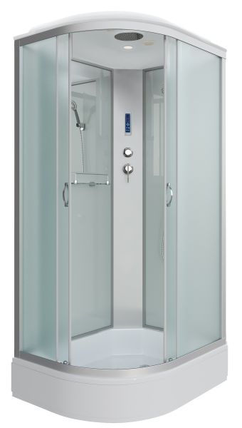 Душевая кабина Niagara NG-33094-14RP 100x90см серебро/матовое