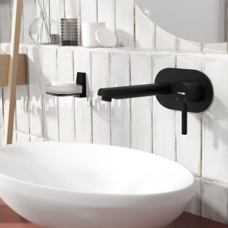 Смеситель для раковины WasserKRAFT Gollach 3330 чёрный матовый