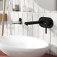 Смеситель для раковины WasserKRAFT Gollach 3330 чёрный матовый