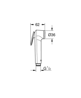 Гигиенический душ GROHE BauCurve 129189 хром